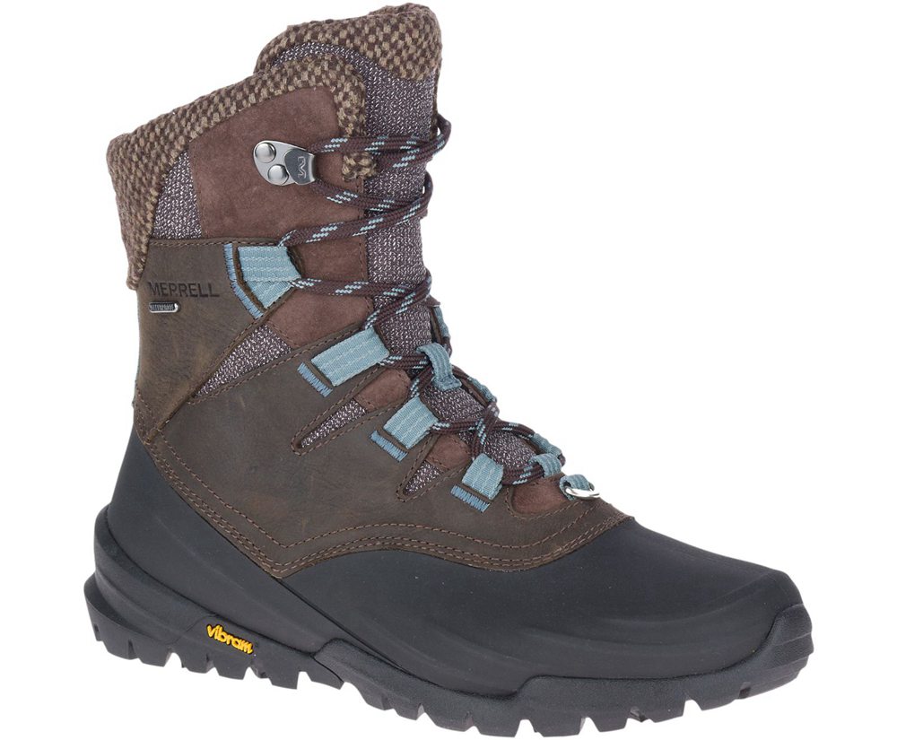 Merrell Boots Brown - Thermo Aurora 2 Mid Shell Waterproof - Womens 23GEXMCPN